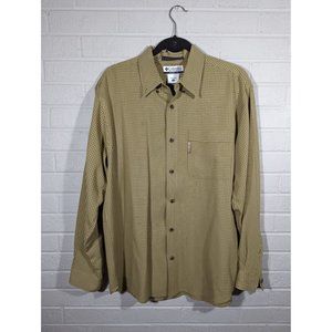 Columbia Long Sleeve Button Down Sage Casual Shirt Men's Size L
